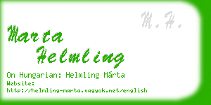 marta helmling business card